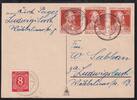 Alliierte Besetzung 917,963 auf Postkarte Sowj. Zone ZF -