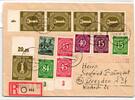 Alliierte Besetzung 921,922,929,937 u.a. auf Brief Sowj. Zone ZF -