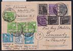 Alliierte Besetzung P962, 943,944,945,950 als Ganzsache Sowj. Zone ZF -