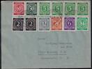 Alliierte Besetzung 932,933,936 u.a. auf Brief Sowj. Zone ZF -