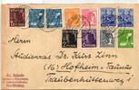 Alliierte Besetzung 952, 953, 955 auf Brief Sowj. Zone ZF -