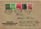 Alliierte Besetzung 932, 936, 951 u.a. auf Brief Am. Brit. Zone ZF -