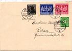 Alliierte Besetzung 936, 943, 969, 970 auf Brief Am. Brit. Zone ZF -