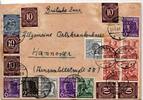 Alliierte Besetzung 926, 951 u.a. auf Brief Am. Brit. Zone ZF -