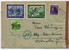 Alliierte Besetzung 944, 967, 968, 39I auf Brief Am. Brit. Zone ZF -