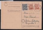 Alliierte Besetzung 920, 951 auf Postkarte Sowj. Zone ZF -