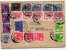 Alliierte Besetzung 934, 956, 957 u.a. auf Brief Am. Brit. Zone ZF -