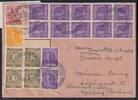 Alliierte Besetzung 928, 944, 951, 952 auf Brief Am. Brit. Zone ZF -