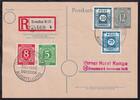 SBZ P 954, 48 Ac, 49 A als Ganzsache Kempe Beleg -