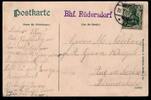 Deutsches Reich Postkarte mit violettem L1 Bhf. Rüdersdorf Postkarte mit violettem L1 Bhf. Rüdersdorf