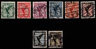 Deutsches Reich Deutsches Reich 378-384 gestempelt vom Seitenrand MiNr. 378-384 gestempelt vom Seitenrand -