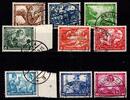 Deutsches Reich Deutsches Reich 499-507 gestempelt dabei 20 Pf vom linken Rand MiNr. 499-507 gestempelt dabei 20 Pf vom linken Rand -