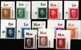 Deutsches Reich Deutsches Reich 410-422 P OR mit Falz 20 Pfennig Oberrand beschädigt MiNr. 410-422 P OR mit Falz 20 Pfennig Oberrand beschädigt -