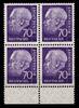BRD Bund BRD Bund 263x w postfrisch als 4er Einheit vom Unterrand MiNr. 263x w postfrisch als 4er Einheit vom Unterrand -