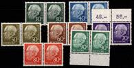 BRD Bund BRD Bund 259x w - 265x w postfrisch als waagerechtes Paar MiNr. 259x w - 265x w postfrisch als waagerechtes Paar -