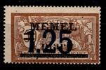 Memel Memel 50 postfrisch mit markantem Abklatsch MiNr. 50 postfrisch mit markantem Abklatsch -