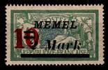 Memel Memel 121 I postfrisch Plattenfehler I MiNr. 121 I postfrisch Plattenfehler I -