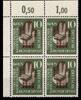 BRD Bund BRD Bund 239 postfrisch 4er Block vom Eckrand MiNr. 239 postfrisch 4er Block vom Eckrand -