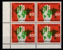 BRD Bund BRD Bund 240 postfrisch 4er Block vom Eckrand MiNr. 240 postfrisch 4er Block vom Eckrand -