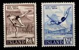 Island Island Jahrgang 1955 postfrisch mit Mi.Nr.: 298-299 MiNr. Jahrgang 1955 postfrisch mit Mi.Nr.: 298-299 -