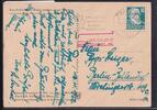 SBZ 218 auf Postkarte Postkrieg Berlin DDR A.10.b -