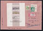 Bund, Berlin Block 20 u.a. auf Brief Postkrieg Berlin DDR Gegenstempel -