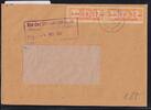 DDR Dienstmarken B 16 auf Brief als Mehrfachfrankatur ZKD Wertstreifen -