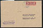 DDR Dienstmarken B 23 auf Brief als Einzelfrankatur ZKD Wertstreifen -