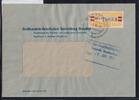 DDR Dienstmarken B 25 auf Brief als Einzelfrankatur ZKD Wertstreifen -