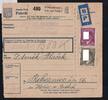 Böhmen und Mähren 102, 103 auf Paketkarte -