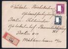 Böhmen und Mähren 91, 103 auf Brief Einschreiben -