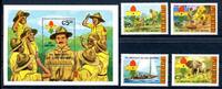 Ghana Ghana 940-943 + Block 96 postfrisch Pfadfinder MiNr. 940-943 + Block 96 postfrisch Pfadfinder -