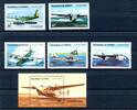 Kongo Kongo 1425-1429, Block 126 postfrisch Wasserflugzeuge MiNr. 1425-1429, Block 126 postfrisch Wasserflugzeuge -