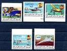 Mauretanien Mauretanien 576-580 B postfrisch Flugzeuge MiNr. 576-580 B postfrisch Flugzeuge -