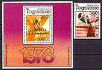Togo Togo 1278 + Block 126 postfrisch Olympia 1980 Moskau MiNr. 1278 + Block 126 postfrisch Olympia 1980 Moskau -