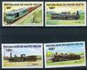 Obervolta Obervolta 968-971 postfrisch Eisenbahn MiNr. 968-971 postfrisch Eisenbahn -