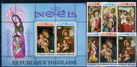 Togo Togo 1130-1135 + Bl 99 postfrisch Weihnachten MiNr. 1130-1135 + Bl 99 postfrisch Weihnachten -
