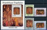 Togo Togo 1939-1942 + Bl 285 postfrisch Kunst MiNr. 1939-1942 + Bl 285 postfrisch Kunst -