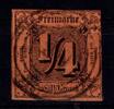 Thurn & Taxis Thurn & Taxis 1 gestempelt typischer Taxisschnitt MiNr. 1 gestempelt typischer Taxisschnitt -