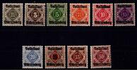 Württemberg Württemberg 134-143 postfrisch MiNr. 134-143 postfrisch -