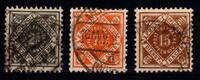 Württemberg Württemberg 119-121 gestempelt MiNr. 119-121 gestempelt -