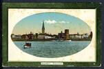 AK Düsseldorf Totalansicht Altstadt, Lambertus, Schlossturm 1912 gebraucht -
