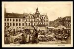 AK Düsseldorf Wochenmarkt vor altem Rathaus, Jan-Wellem-Denkmal 1926 gebraucht -