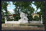 AK Düsseldorf Kriegerdenkmal im Hofgarten, coloriert 1915 gebraucht -