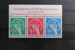 Berlin Berlin Bl W 2 PF II mit 68I, 69 und 70I postfrisch mit Blockrand MiNr. Bl W 2 PF II mit 68I, 69 und 70I postfrisch mit Blockrand -