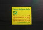 Berlin Berlin MH 12caI Pf VIII oZ postfrisch Markenheftchen Plattenfehler MiNr. MH 12caI Pf VIII oZ postfrisch Markenheftchen Plattenfe   