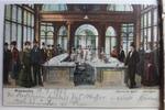 AK Wiesbaden Inneres d. Kochbrunnen Trinkhalle 1905 gebraucht -