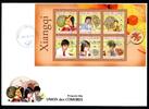 Komoren Kleinbogen 2803-2808 Xiangqi Ersttagesbrief/FDC MiNr. 2803-2808 Xiangqi Ersttagesbrief/FDC BU