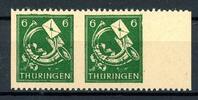 SBZ Thüringen waag. Paar SBZ Thüringen waag. Paar 95 AX at Us postfrisch geprüft Ströh BPP MiNr. 95 AX at Us postfrisch geprüft Ströh BPP -