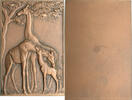 (1936) Giraffes Maurice Thenot (1893-1963) -
